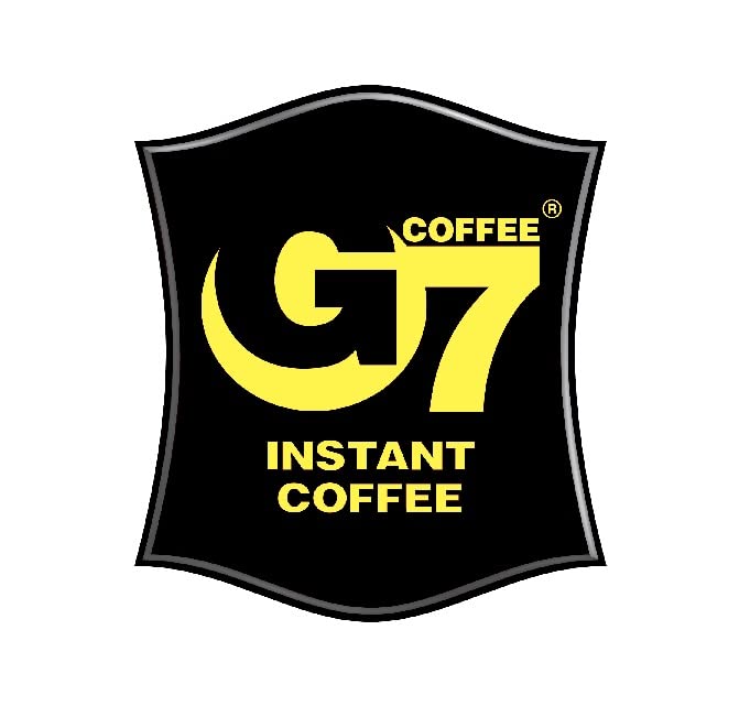 Trung Nguyen G7 sachet beside a coin scale comparison for portion clarity