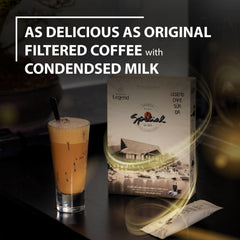 TRUNG NGUYÊN Legend prepared cup of cafe sua da with creamy surface for immediate enjoyment