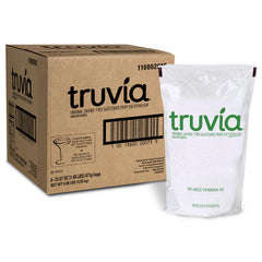 Truvia front packaging 24 oz bag showing brand and bulk size benefits