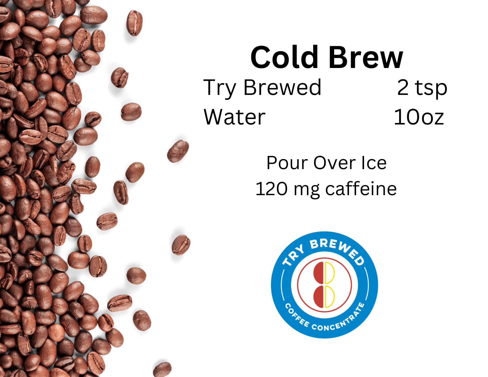 TryBrewed espresso-style shot in glass, demonstrates strong quick brew
