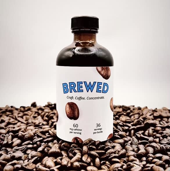 TryBrewed front bottle view showing label and size, highlights convenience