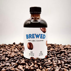 TryBrewed front bottle view showing label and size, highlights convenience