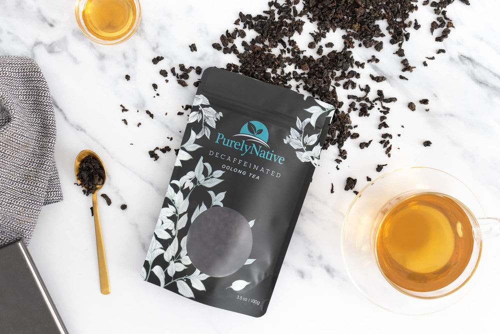 TRYVERA close-up loose oolong leaves texture and quality preserved