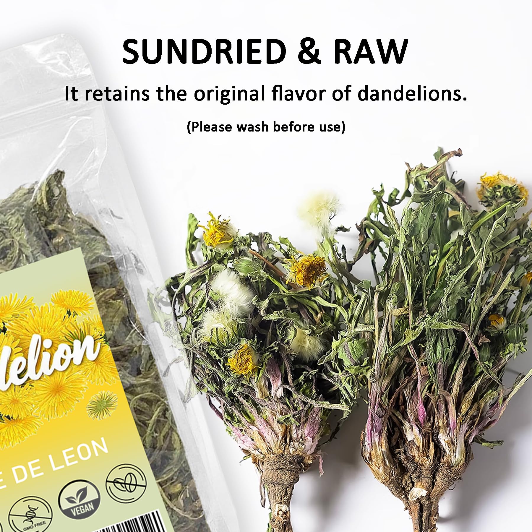 T'SMOMENT brewed cup of dandelion tea showing color and calming warmth for daily rituals