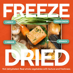 Tsubi Soup freeze-dried vegetable texture emphasizing real ingredients