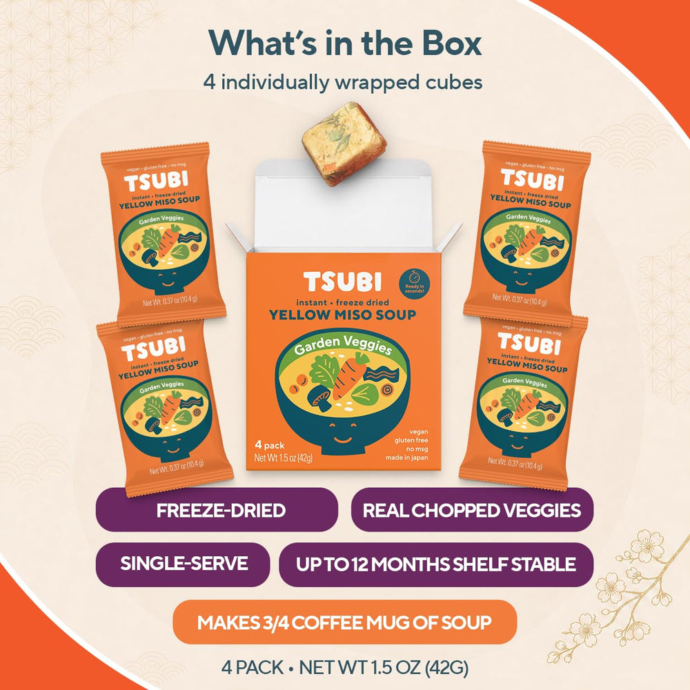 Tsubi Soup ingredient label with farm traceability benefit