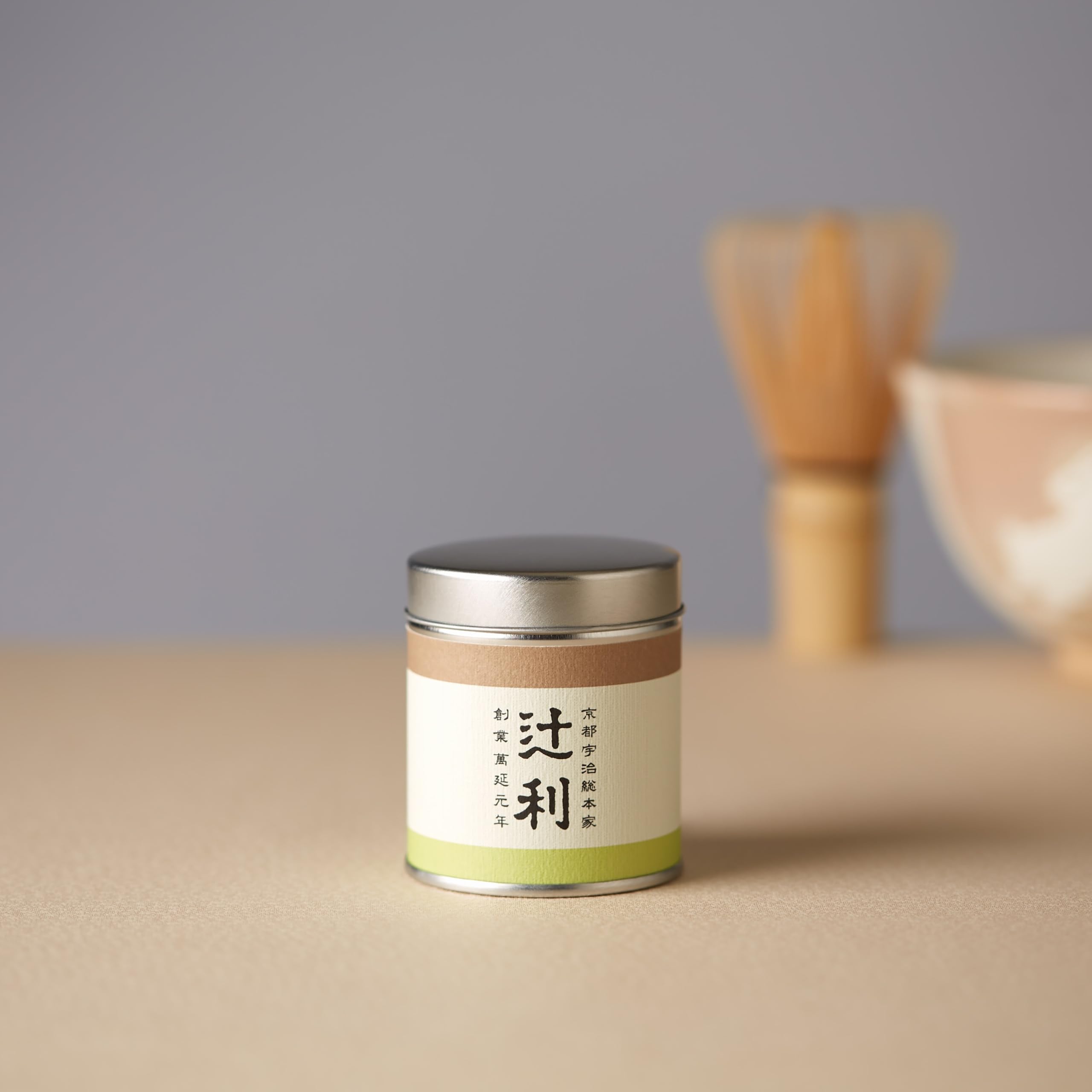 TSUJIRI decaf matcha in kitchen lifestyle scene showing versatile everyday use