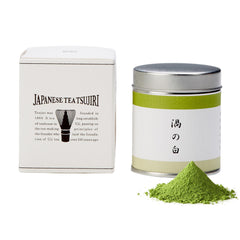 TSUJIRI tin front view showing branding and 30g size, ideal gift