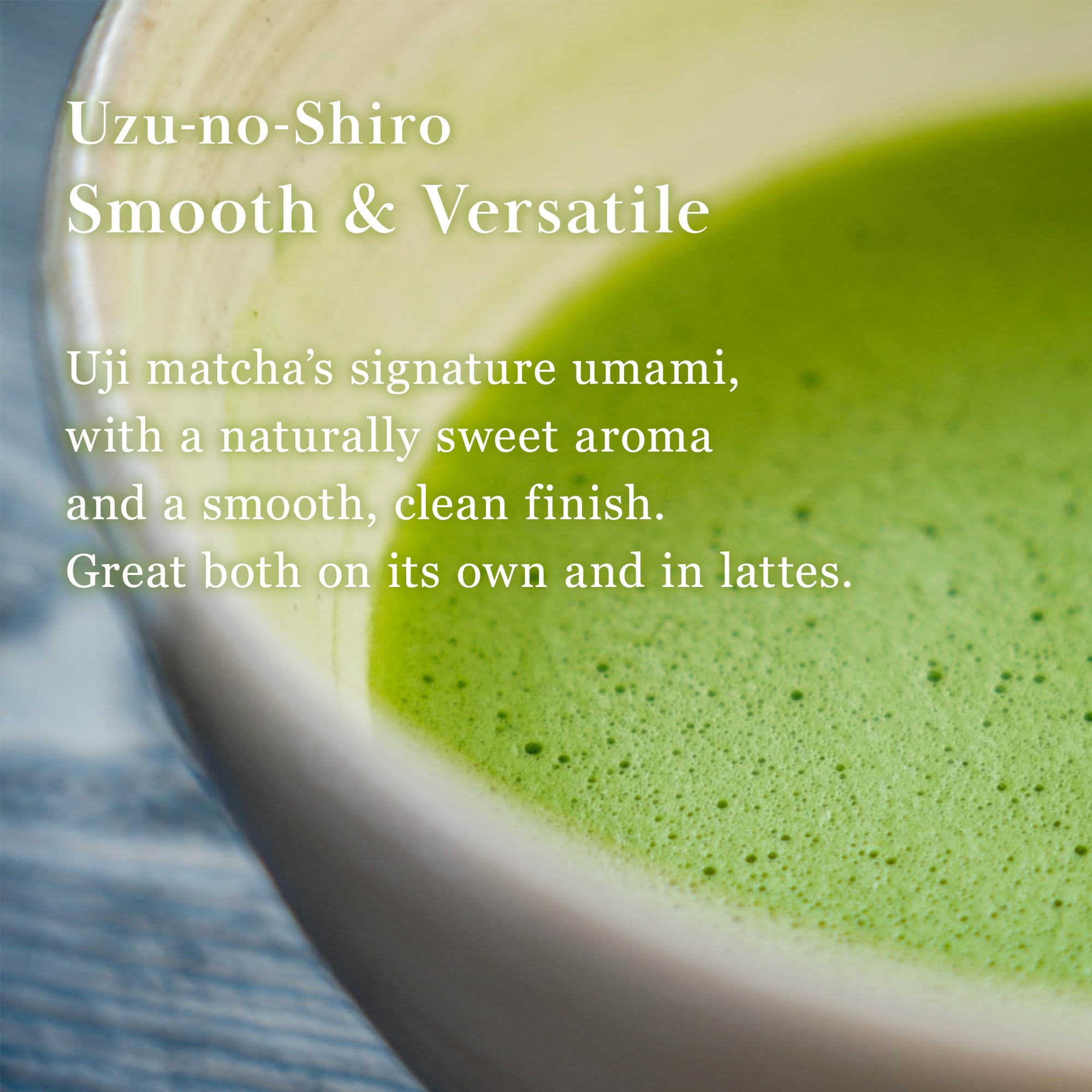 TSUJIRI spoon beside scale with matcha portion, precise dosing benefit