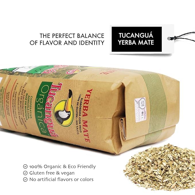 Tucanguá dry texture detail showing shredded leaf consistency for smooth brew