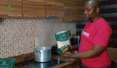 TundeLaniran Foods close-up of fine yam flour texture for smooth amala