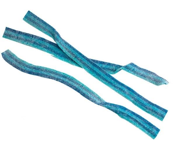 Tundras blueberry belts in a serving bowl staged for a party table display