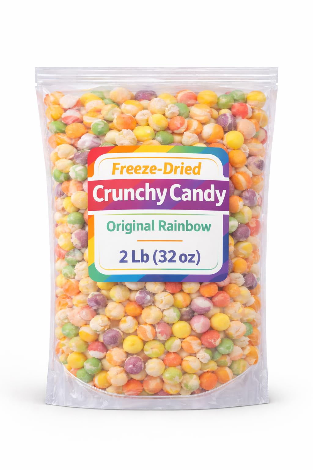 Tundras front packaging showing 2 lb bulk bag and colorful candy, ideal for parties