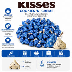Tundras Hershey Kisses unwrapped beside bag for size comparison, convenient portioning