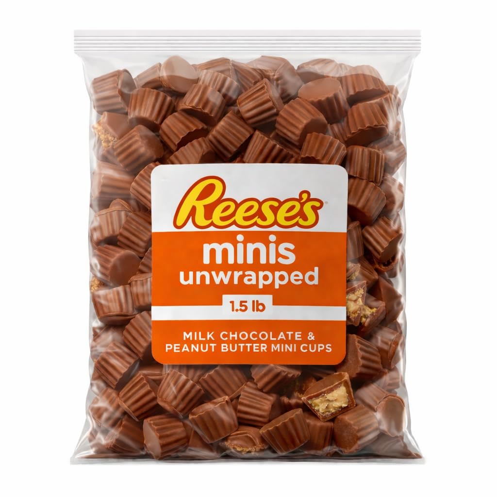 Tundras Reese Minis front packaging shows resealable bag and quantity, convenient for parties