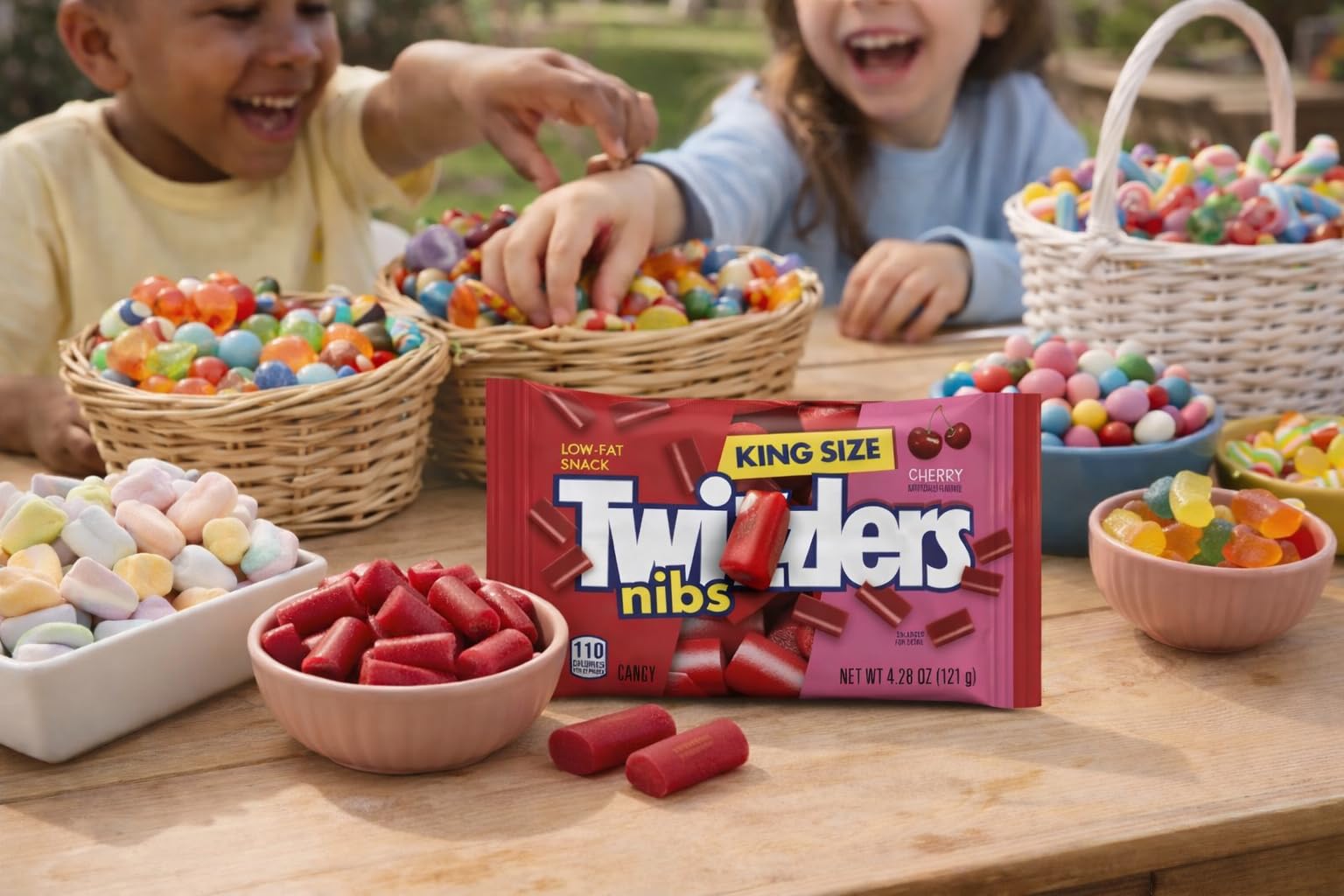 Tundras Twizlers used to decorate cupcakes showing colorful baking garnish advantage