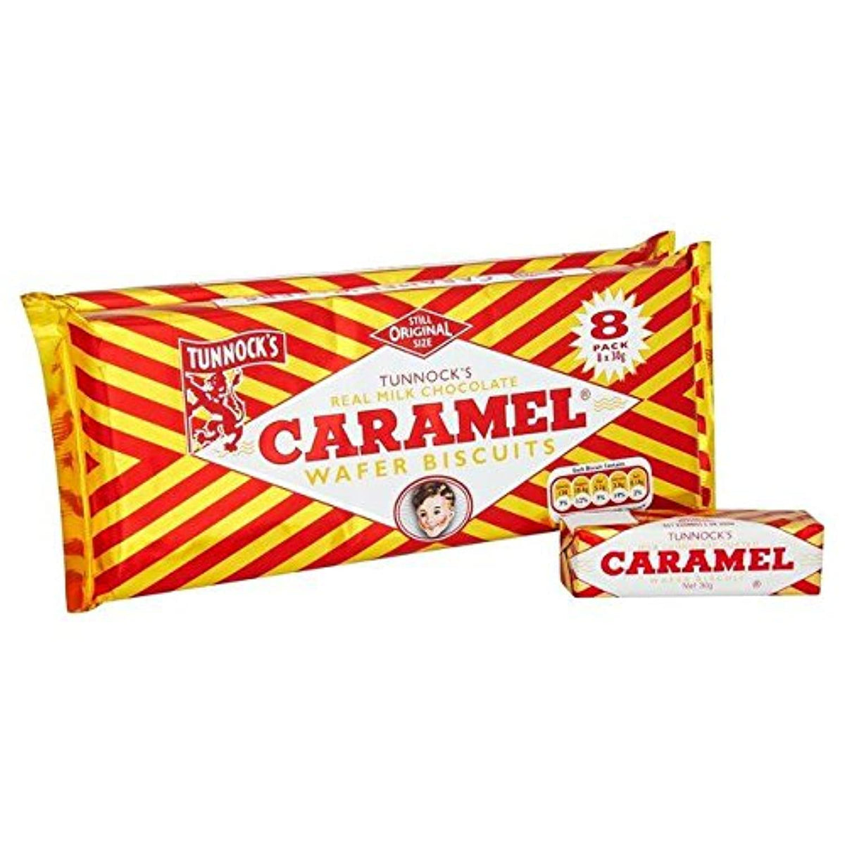 Tunnock's front packaging multipack showing quantity and convenience