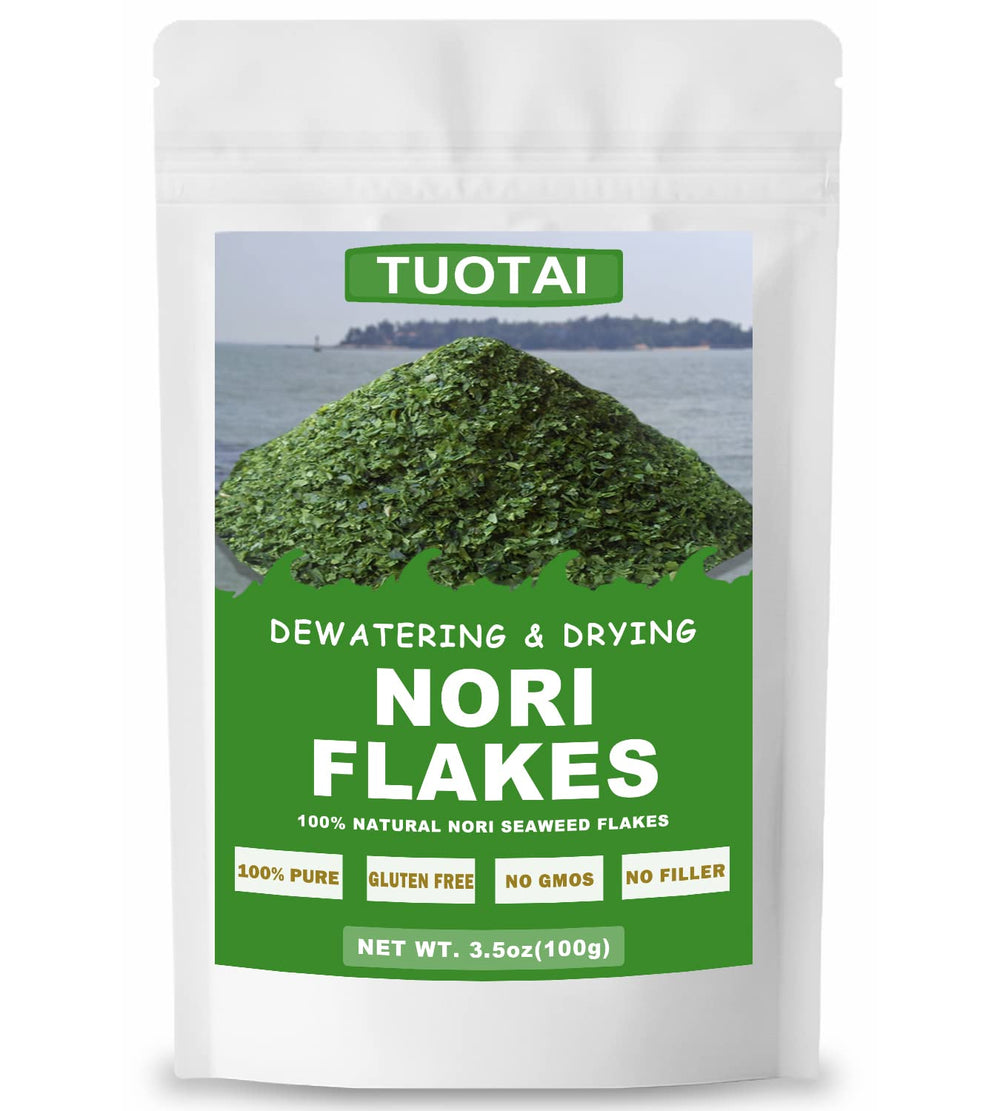 TUOTAI front packaging showing pure nori flakes and clean-label benefits