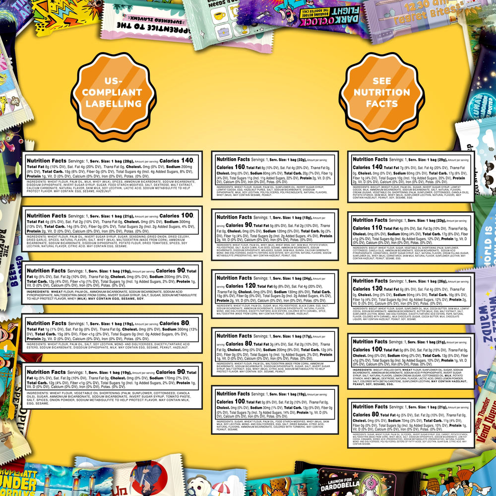 Turkish Munchies label and ingredients view for transparency and allergy info benefit