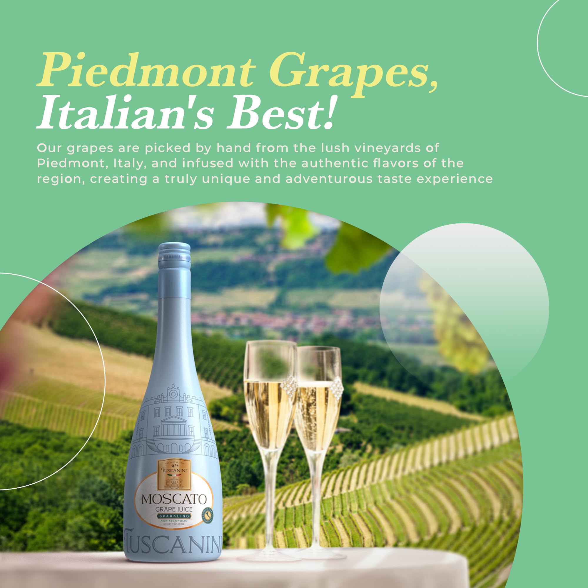 Tuscanini close up of fine bubbles showcasing refreshing texture
