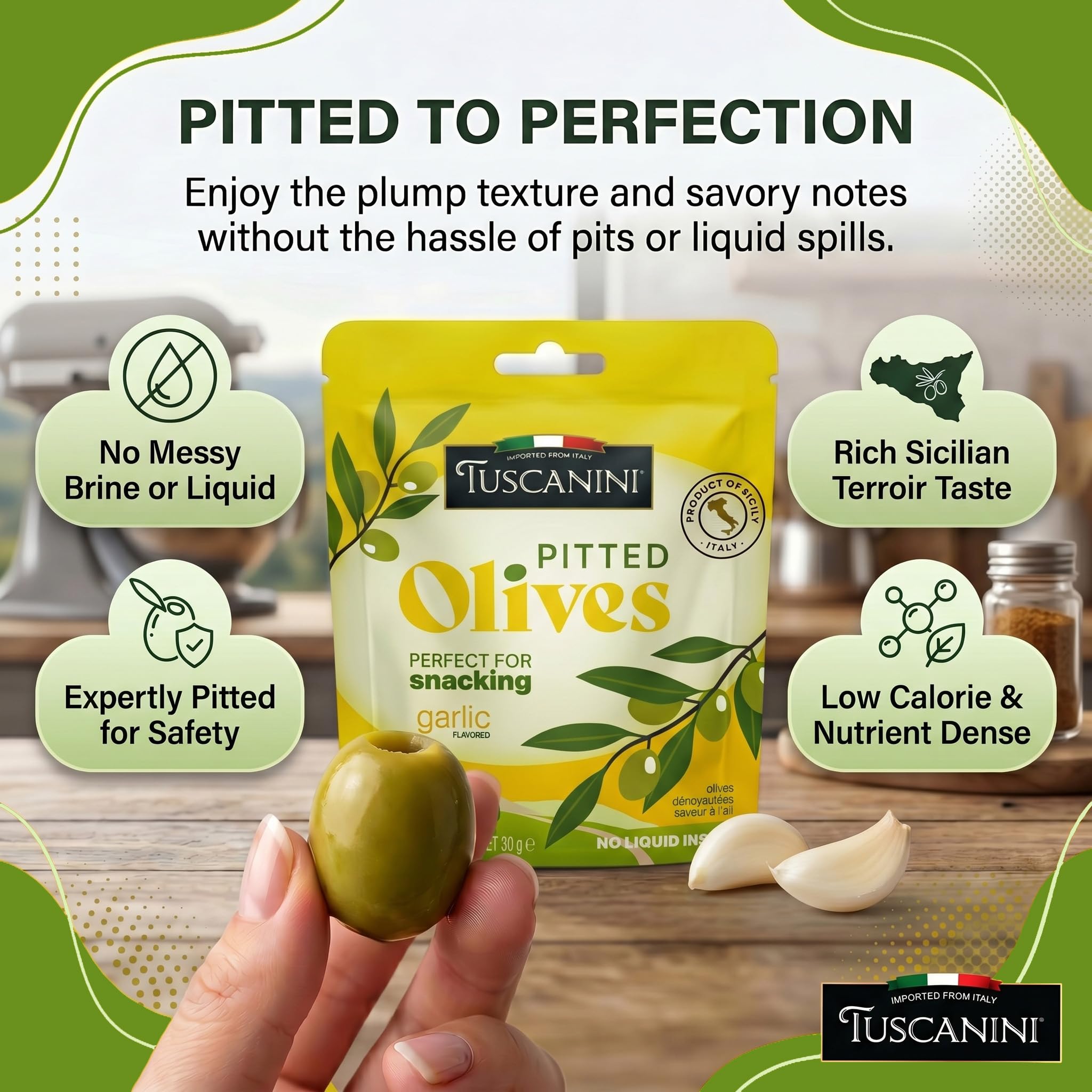 Tuscanini picnic scene with pouches in cooler for travel-friendly snacking