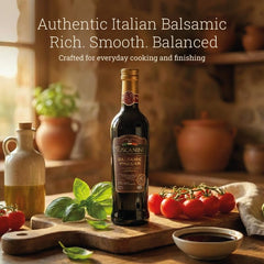 Tuscanini being poured into salad dressing demonstrating smooth blending and brightening