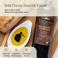 Tuscanini reduction glazed on steak showing rich color and concentrated savory-sweet benefit