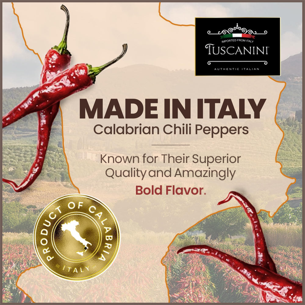 Tuscanini peppers spooned onto pizza adding bold Italian flavor