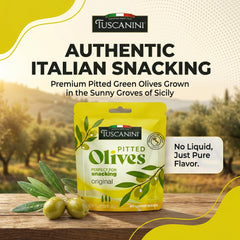 Tuscanini single 1 oz pouch next to a coin for scale