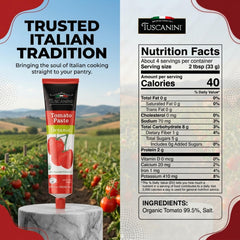 Tuscanini tube cap detail demonstrating resealable convenience and reduced waste