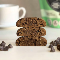 Tutti Gourmet biscotti dipped in coffee, demonstrating dunking stability and flavor
