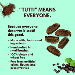 Tutti Gourmet close-up of biscotti texture, revealing crisp twice-baked crunch