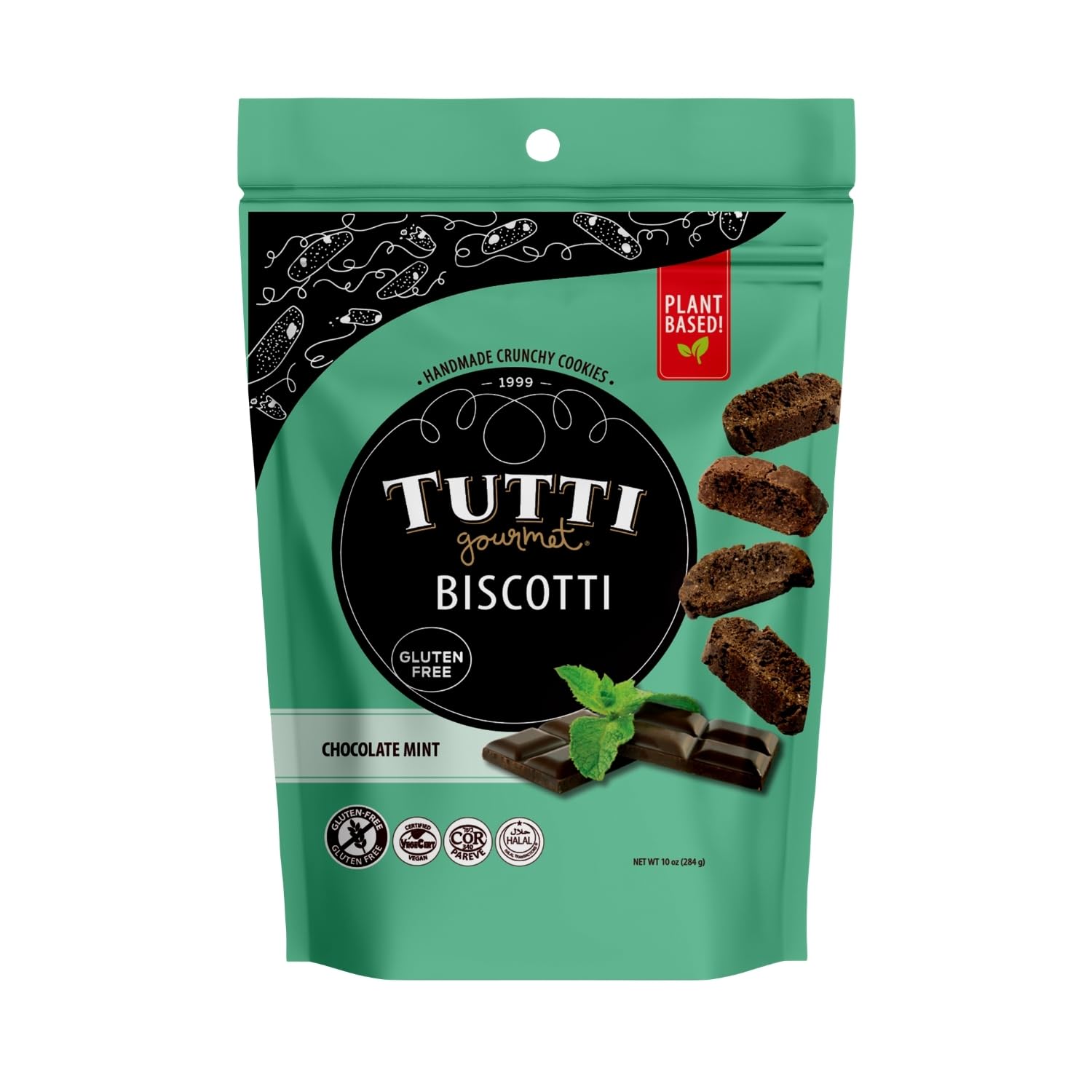 Tutti Gourmet front packaging showing 10oz bag and branding, highlighting convenience
