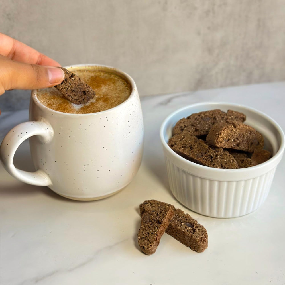 Tutti Gourmet served on a platter with coffee, ideal for entertaining and gifting