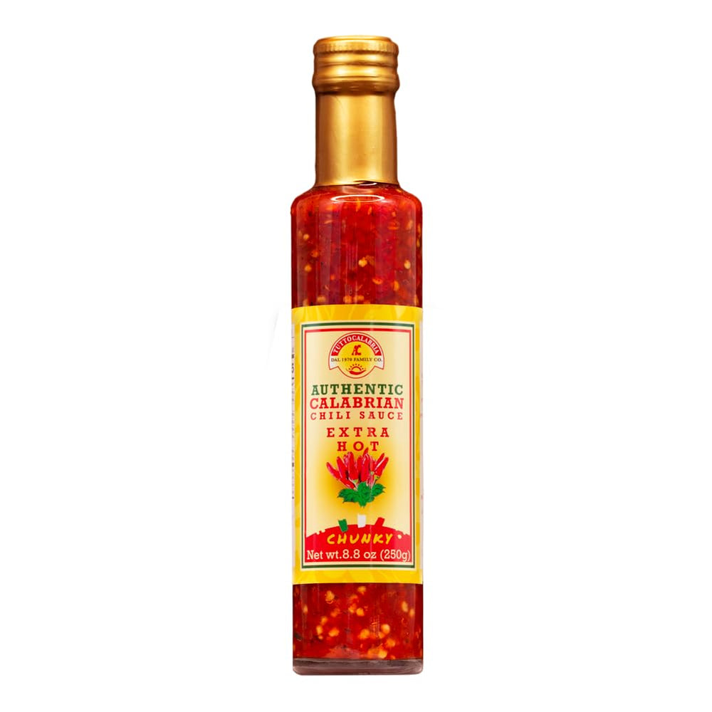 TUTTOCALABRIA front label view showing authentic Italian jar benefit: easy recognition
