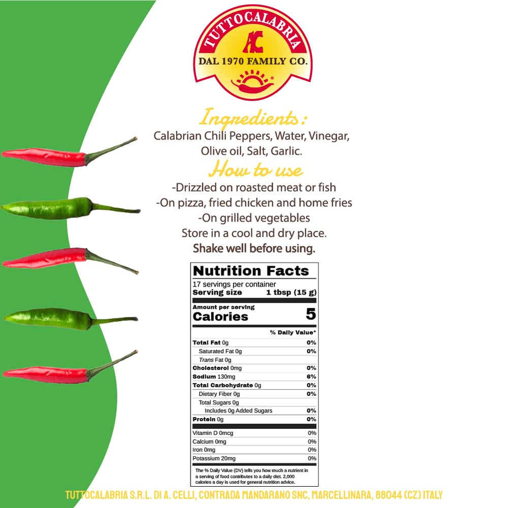TUTTOCALABRIA spooned on pizza showing vibrant color and flavor boost