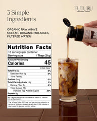TUTURU Botanical Coffee syrup close-up texture highlighting molasses depth