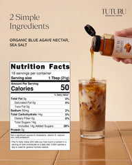 TUTURU Botanical Coffee label close-up highlighting ingredients and transparent labeling benefit