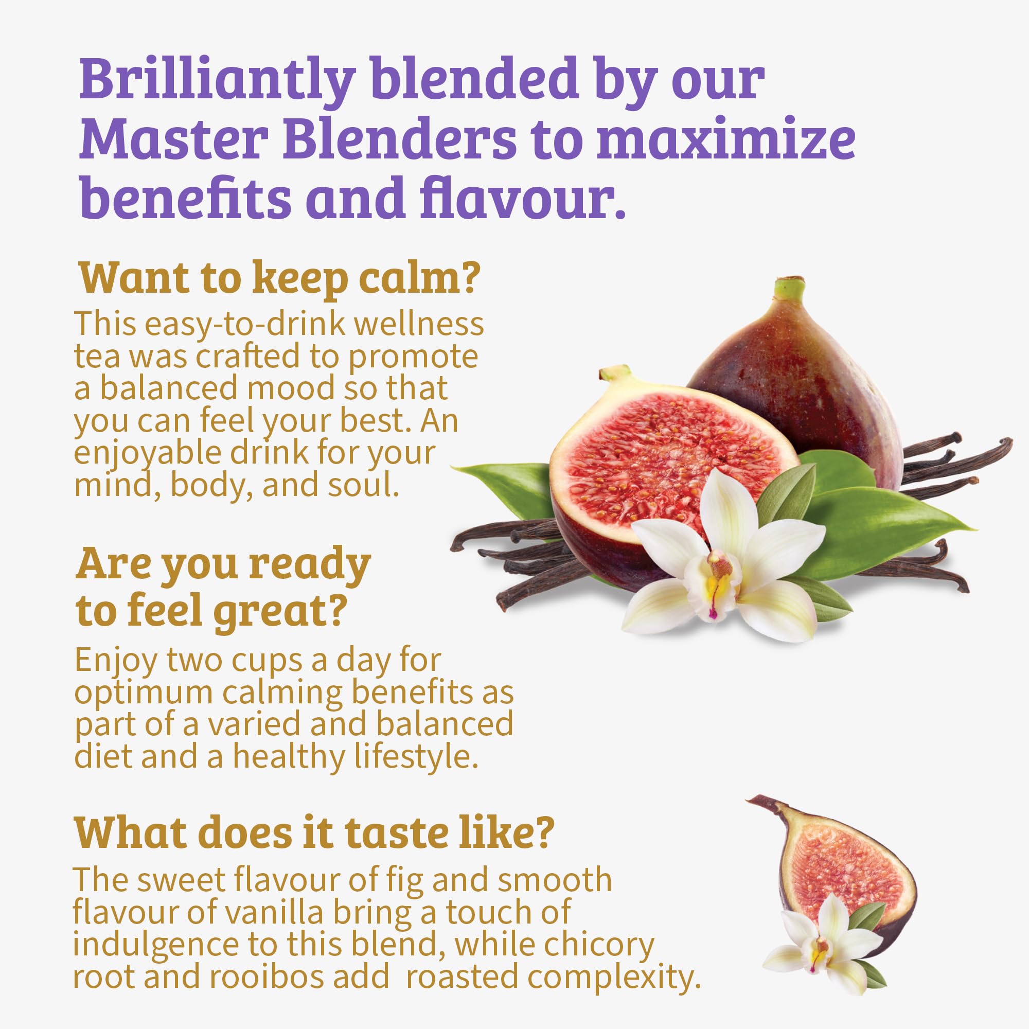 Twinings ingredients label and nutrition panel showing transparency and responsible sourcing benefit