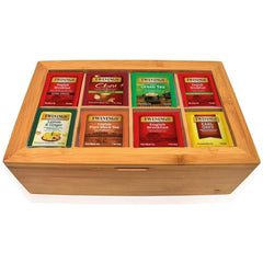 Twinings bamboo box exterior displaying elegant storage and gift appeal