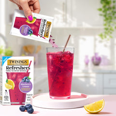 Twinings powder texture in spoon showing fine mixability and easy dissolution benefit