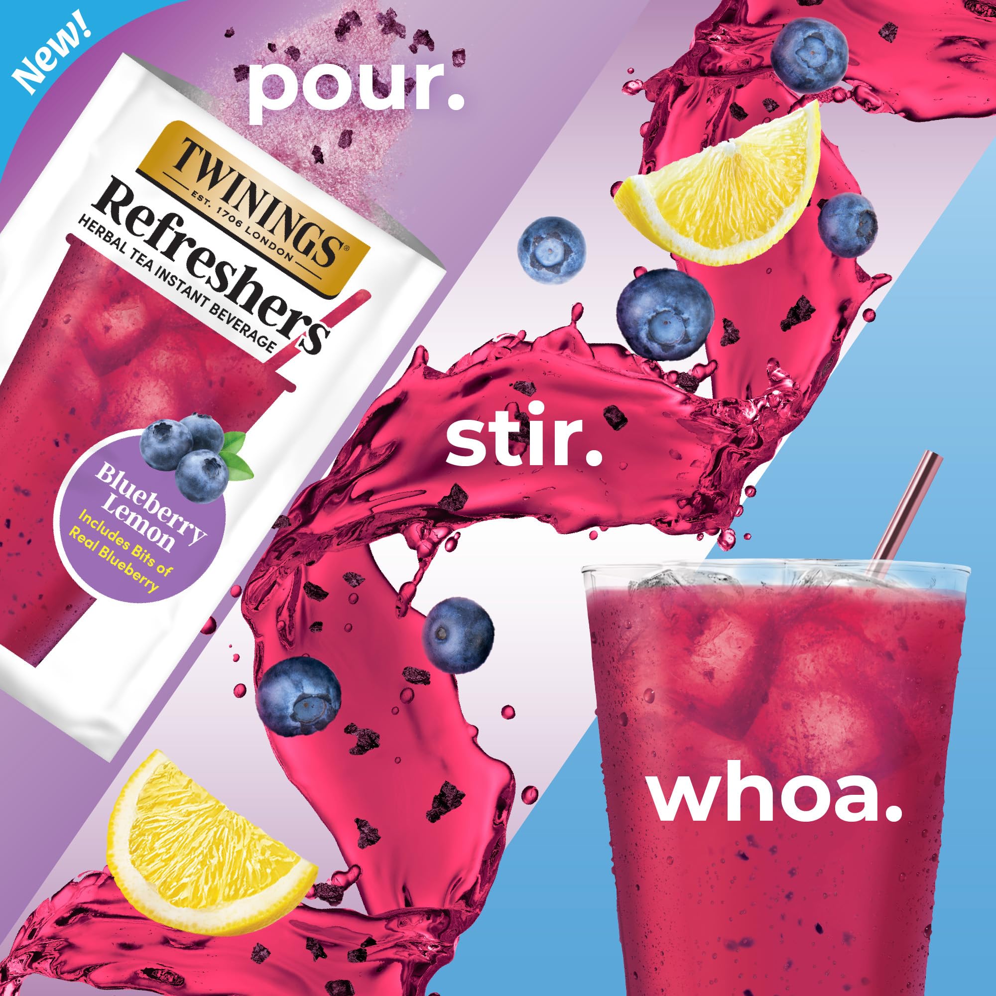 Twinings single-serve packet ready to mix emphasizing portability and quick preparation
