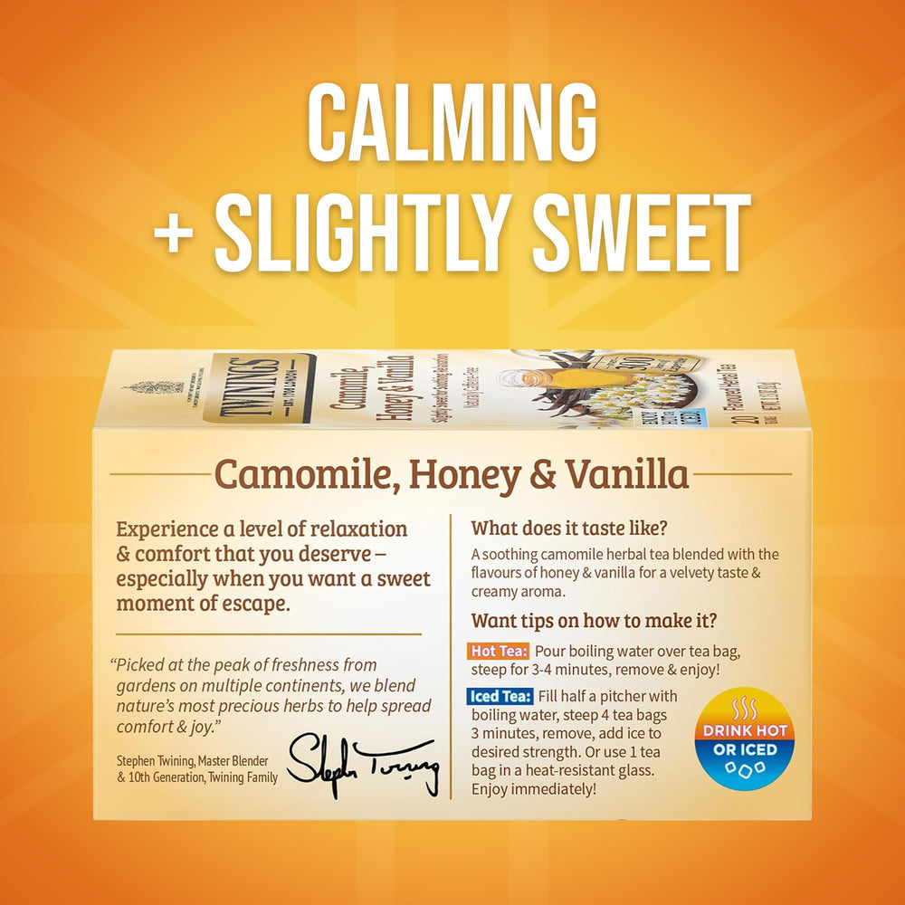 Twinings individually sealed teabag pouch emphasizing freshness for travel