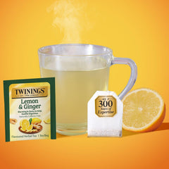 Twinings brewed cup of tea demonstrating rich flavor