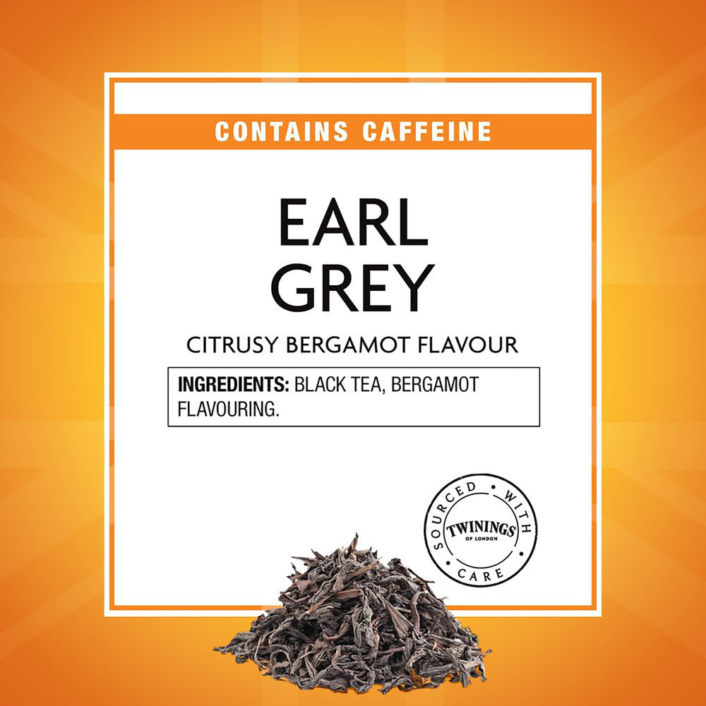 Twinings open tin with tea inside demonstrating airtight storage benefit