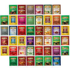 Twinings front box showing assortment and quantity, perfect for sampling