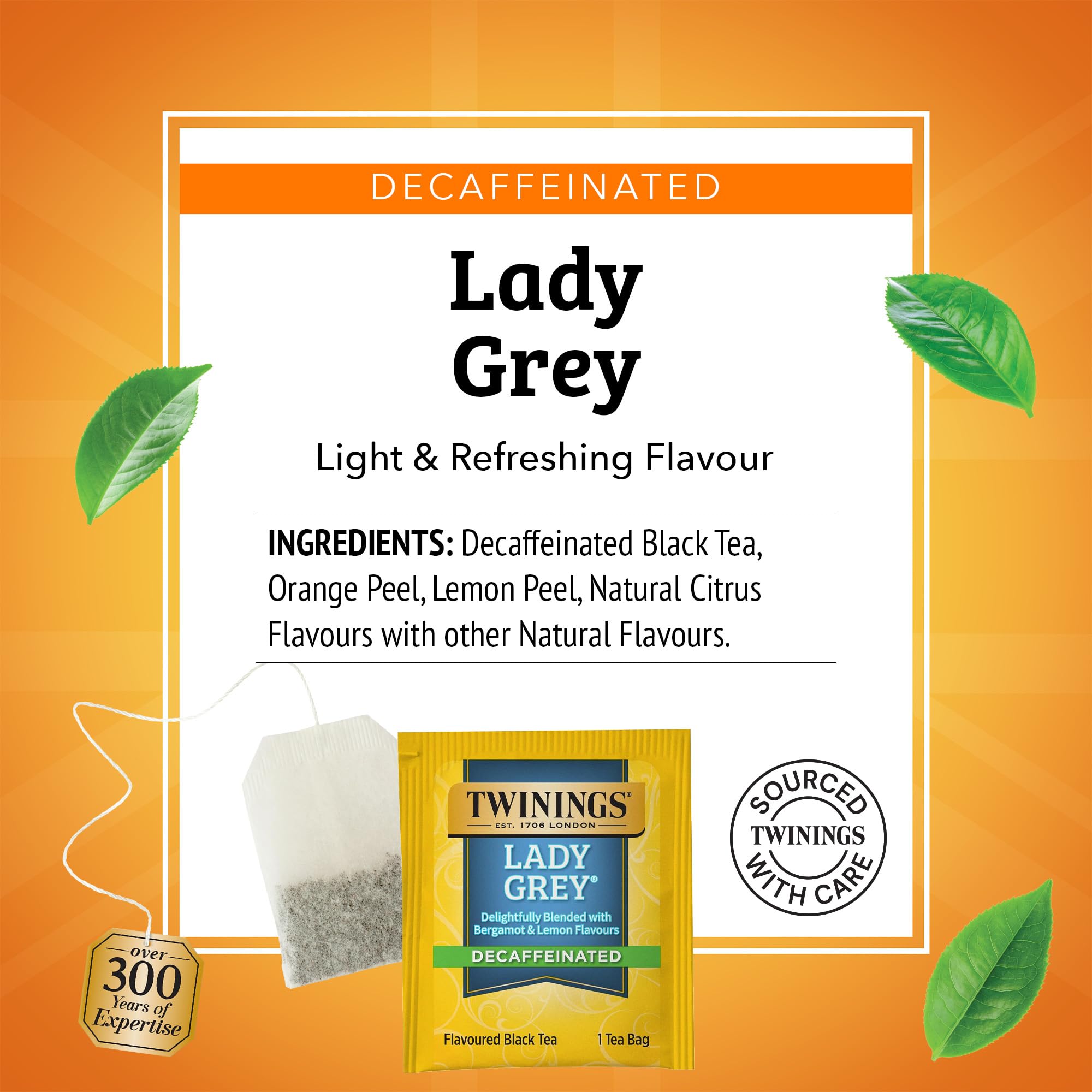 Pitcher of iced Twinings Lady Grey decaffeinated tea showing refreshment and versatility