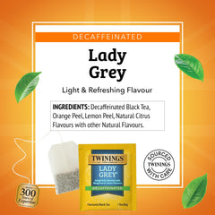 Pitcher of iced Twinings Lady Grey decaffeinated tea showing refreshment and versatility