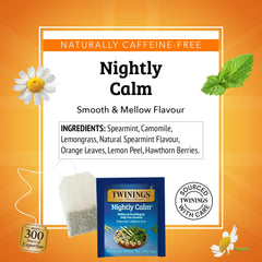 Twinings Nightly Calm iced tea in a pitcher with ice, showing refreshment and serving option