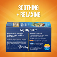 Twinings Nightly Calm individually sealed tea bag close-up preserving freshness and aroma